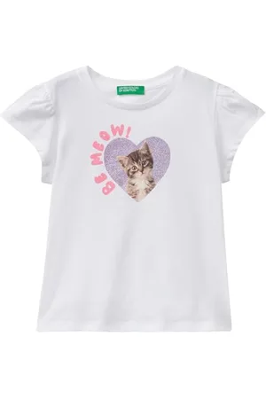 Benetton T-Shirt 3I1XG10DR, , 90 Bambina