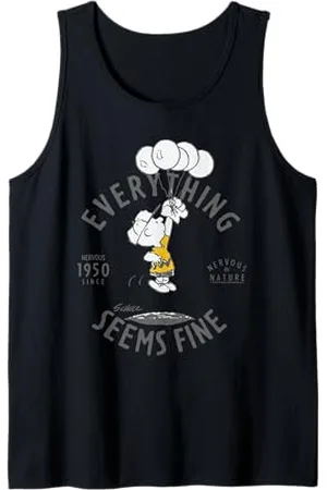 Peanuts Charlie Brown Bad Day Bright Side Lol nervoso stressato retrò Canotta