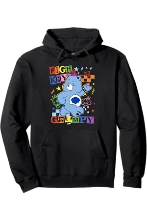 Care Bears High Key Grumpy Retro Punk Poster Felpa con Cappuccio
