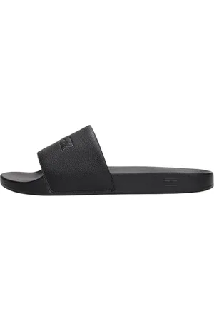 Tommy Hilfiger Uomo Scarpe da Mare Print Tumble con Logo, (Black), 42