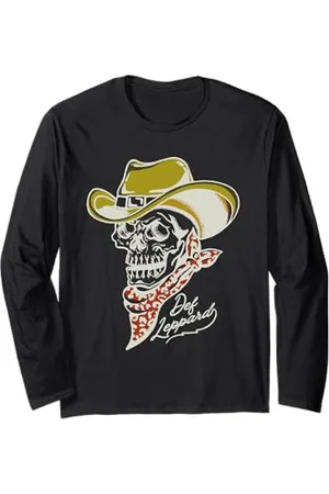 Def Leppard Skeleton Cowboy ufficiale Maglia a Manica