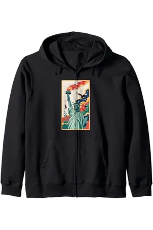 American Needle Lady Liberty America Felpa con Cappuccio