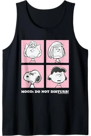 Peanuts Snoopy Sally Lucy Peppermint infastidito cattivo umore Gang Cartone animato Canotta