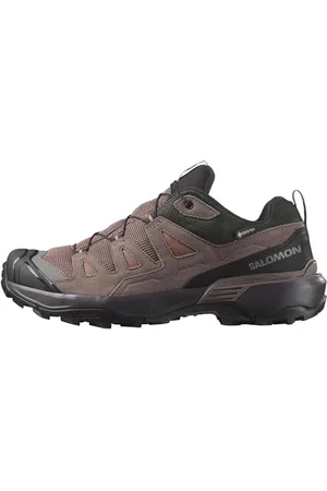Salomon X Ultra 360 Leather Gore-Tex Scarpe Impermeabili da trekking da Donna, Stabilità, Grip, Protezione totale dalle intemperie, Cognac/Peppercorn/Black, 42 2/3 EU