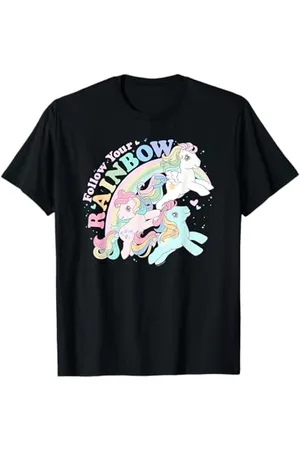My Little Pony Pride Follow Your Rainbow Retro Group Shot Maglietta