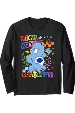 Care Bears High Key Grumpy Retro Punk Poster Maglia a Manica