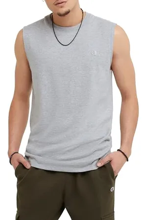 Champion Senza Maniche, Canotta Muscolare, Classica Maglietta da Uomo Camicia