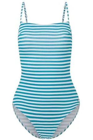 Pepe Jeans Stp Rib Squ Swimsuit, Costume intero Donna, (Dark Turquoise Blue),XS