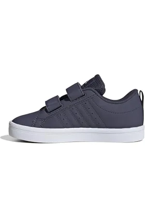 adidas VS Pace 2.0 Hook And Loop Shoes Kids, Scarpe, Navy/Cloud White/Core Black, 28.5 EU