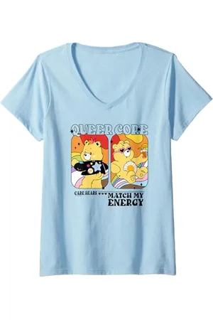 Care Bears Donna Pride Queer Core Match My Energy Maglietta con Collo a V
