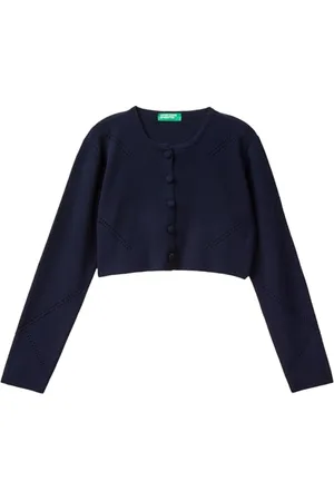 Benetton Maglia Coreana M/L 1090C500L Maglione Cardigan, , 160 cm Bambina