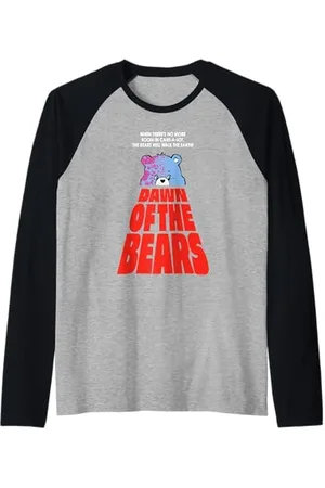 Care Bears Halloween Dawn Of The Bears Horror Movie Poster Maglia con Maniche Raglan