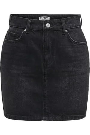 ONLY Onlstella Short Skirt DNM Azg Noos Passanti per Cintura, Gonna in Jeans con Tasche, , S Donna