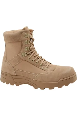 Brandit 9 Eyelet Tactical Boots, camel, 44 EU