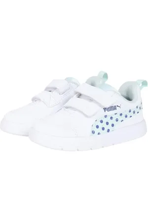PUMA Courtflex V3 Dotty V Inf, Scarpe da Ginnastica Bimba 0-24, White Lilac Frost, 20 EU
