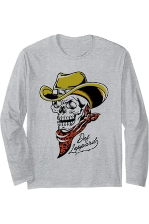 Def Leppard Skeleton Cowboy ufficiale Maglia a Manica