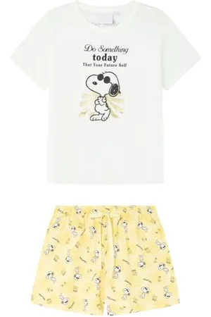 Women secret Short Pyjama Multilicense Happy Snoopy Pigiama, , XL Donna