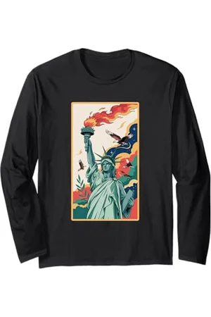 American Needle Lady Liberty America Maglia a Manica