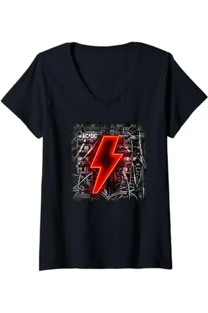 Maglietta AC/DC Donna - Cotone 100%, Licenza Ufficiale, Taglia XL Bianco - Foto 13