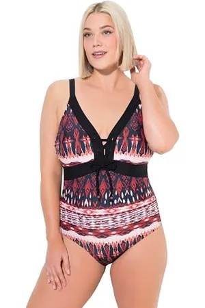 Costume Da Bagno Ulla Popken Alice | Intero Effetto Pietra | 85% Poliestere 15% Elastan | Donna - Foto 7