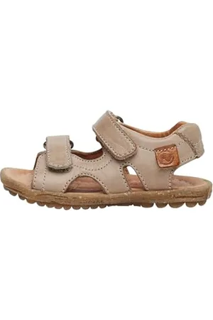 Sandali Naturino Paros - Open Toe In Tessuto Con Suola In Gomma, Chiusura A Velcro