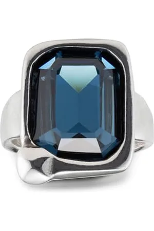 UNOde50 Anello In Lega Metallica Con Cristallo Sfaccettato Grigio - Gioiello Elegante E Alla Moda