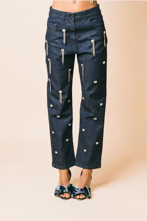 SIMONA CORSELLINI A23cepad02 pantaloni bluer deep, 26