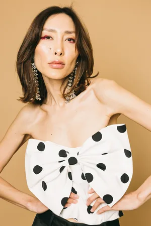 Essentiel Antwerp Freesia bow bodice top