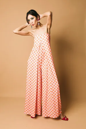 Essentiel Antwerp Formico strapless jumpsuit tute