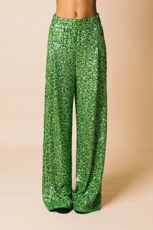 Essentiel Antwerp Entry green pantaloni