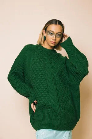 Essentiel Antwerp Grive cable knitted pull maglieria
