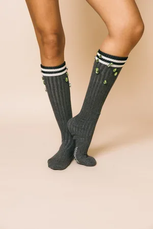 Essentiel Antwerp Gewarm dark grey calze