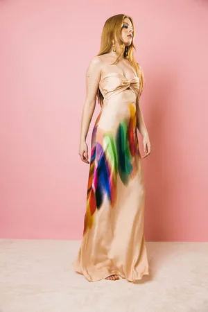 Essentiel Antwerp Hebbless strapless dress abiti