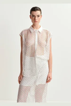 Essentiel Antwerp Harness white camicie