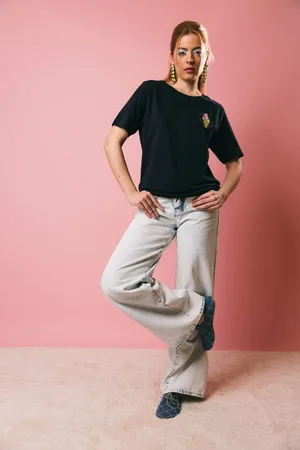 Essentiel Antwerp Hicecream embroidered tshirt e polo