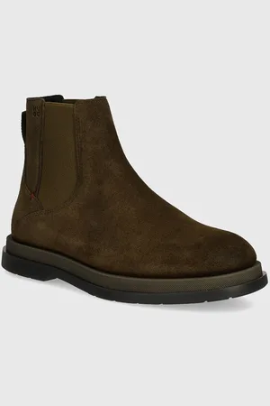 HUGO BOSS Stivaletti chelsea in camoscio Chaol uomo colore 50522967