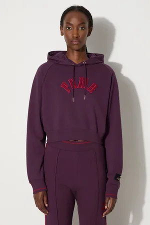 PUMA Felpa Classics Play Paris Relaxed Hoodie donna colore con cappuccio con applicazione 627484