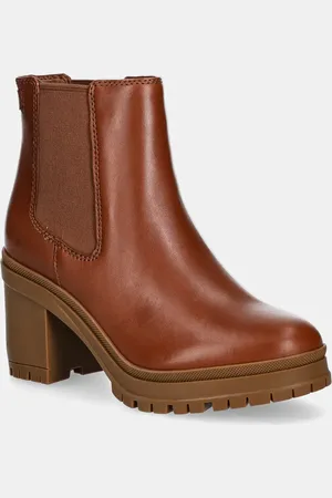 Ralph Lauren Stivaletti chelsea in pelle Cailie donna colore 802937825002