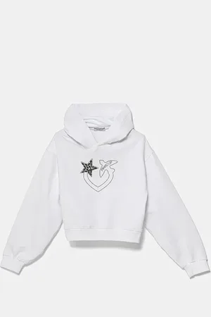 Pinko Felpa per bambini colore con cappuccio con applicazione F4PIJGHS057