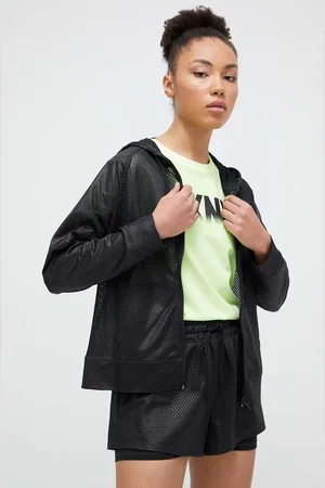 DKNY Felpa donna colore granata con cappuccio