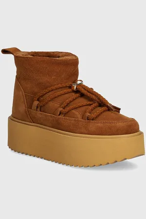INUIKII Stivali da neve in camoscio Classic Low Platform colore 75204-004