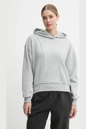 Champion Felpa donna colore con cappuccio 117468