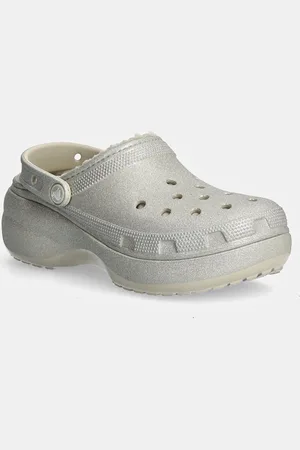 Crocs Ciabatte slide Classic Platform Glitter Lined Clog W donna colore 210413
