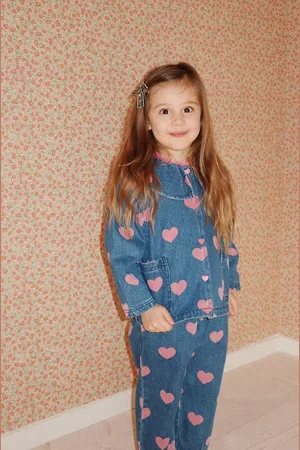 Konges Sløjd Jeans per bambini MAGOT FRILL PANTS GOTS KS101584