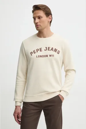 Pepe Jeans Felpa in cotone ALDRIDGE CREW uomo colore PM582738