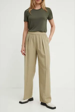 Samsøe Samsøe Pantaloni in lino misto SAJULIA colore F24200098