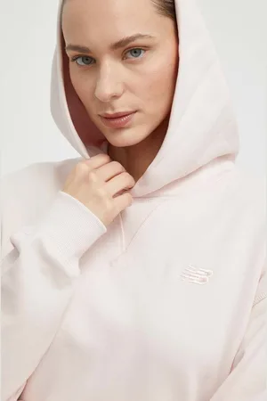 New Balance Felpa in cotone donna colore con cappuccio WT41537OUK