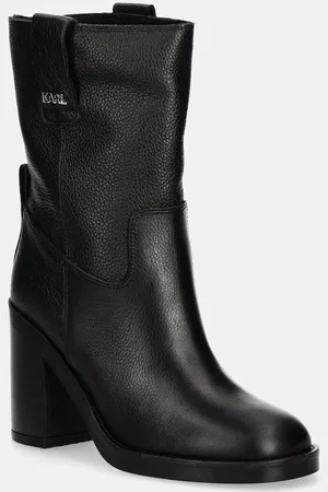 Karl Lagerfeld Stivaletti alla caviglia in pelle BROOKLYN donna colore KL41874
