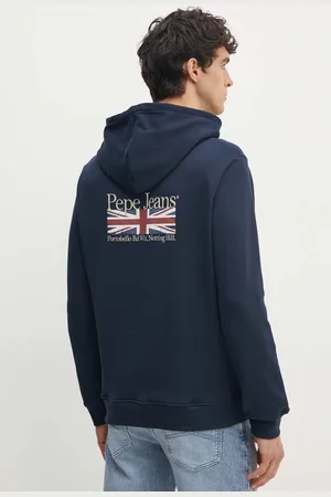 Pepe Jeans Felpa in cotone SEDRIC P uomo colore con cappuccio PM582710