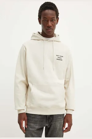 Drôle de Monsieur Felpa in cotone uomo colore con cappuccio PERM.HO162.CO127 Le Hoodie Slogan